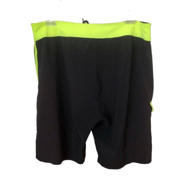 Ron Jon Surf Shop 9" Board Shorts - Neon Green/Black  - 36 - Picture 5 of 5
